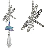 One Coast - Woodstock Chimes Decor Dragonfly Butterfly, Dragon Fly, Bee & Monarch BUTTERFLY Nature Suncatchers-CRYSTAL FANTASY™ *