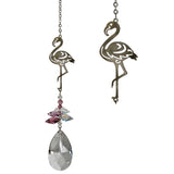 One Coast - Woodstock Chimes Decor Flamingo Bird Crystal Fantasy Suncatchers-Cardinal, Hummingbird, Flamingo, Owl, Songbird*