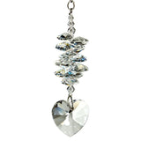 One Coast - Woodstock Chimes Decor Heart/Ice Crystal Cascade - Heart & Ice Suncatchers