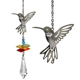 One Coast - Woodstock Chimes Decor Hummingbird Bird Crystal Fantasy Suncatchers-Cardinal, Hummingbird, Flamingo, Owl, Songbird*