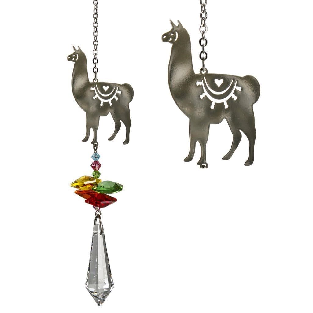 One Coast - Woodstock Chimes Decor Llama FAVORITE Farm Animals as Beautiful Suncatchers! Crystal Fantasy*