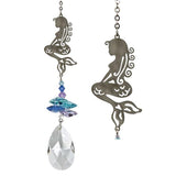 One Coast - Woodstock Chimes Decor Mermaid Crystal Fantasy Suncatchers- Angel, Fairy, Winged Heart, Tree of Life, Rose*