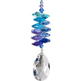 One Coast - Woodstock Chimes Decor Moonlight - Almond Crystal Cascades- Moonlight Blue & Rainbow Sun Catchers Rainbowmakers