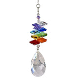 One Coast - Woodstock Chimes Decor Rainbow - Almond Crystal Cascades- Moonlight Blue & Rainbow Sun Catchers Rainbowmakers