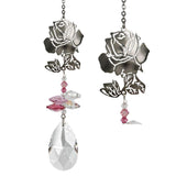 One Coast - Woodstock Chimes Decor Rose Crystal Fantasy Suncatchers- Angel, Fairy, Winged Heart, Tree of Life, Rose*