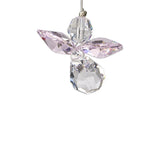 One Coast - Woodstock Chimes Decor Rose Crystal Guardian Angel Suncatchers in Birthstone Colors-Small