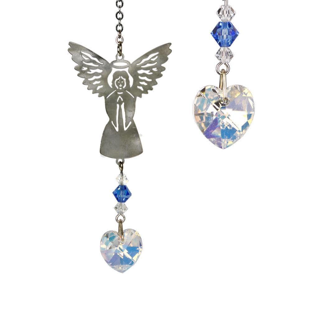 One Coast - Woodstock Chimes Decor September Birthstone Guardian Angel Ornaments -12 Colors, Handmade Sparkling Crystals!*