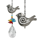 One Coast - Woodstock Chimes Decor Songbird Bird Crystal Fantasy Suncatchers-Cardinal, Hummingbird, Flamingo, Owl, Songbird*