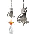 One Coast - Woodstock Chimes Decor Tabby Cat Cat Crystal Fantasy Sun Catchers*