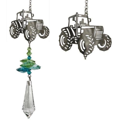 One Coast - Woodstock Chimes Decor Tractor FAVORITE Farm Animals as Beautiful Suncatchers! Crystal Fantasy*