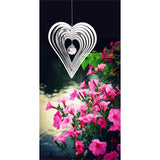 One Coast - Woodstock Chimes Decor Woodstock Chimes Crystal Heart "Shimmer" Spinning Heart