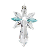 One Coast - Woodstock Chimes Gifts For the Home Blue Zircon Guardian Angel Crystal Suncatchers Large -Glorious Colors! Rainbow Makers