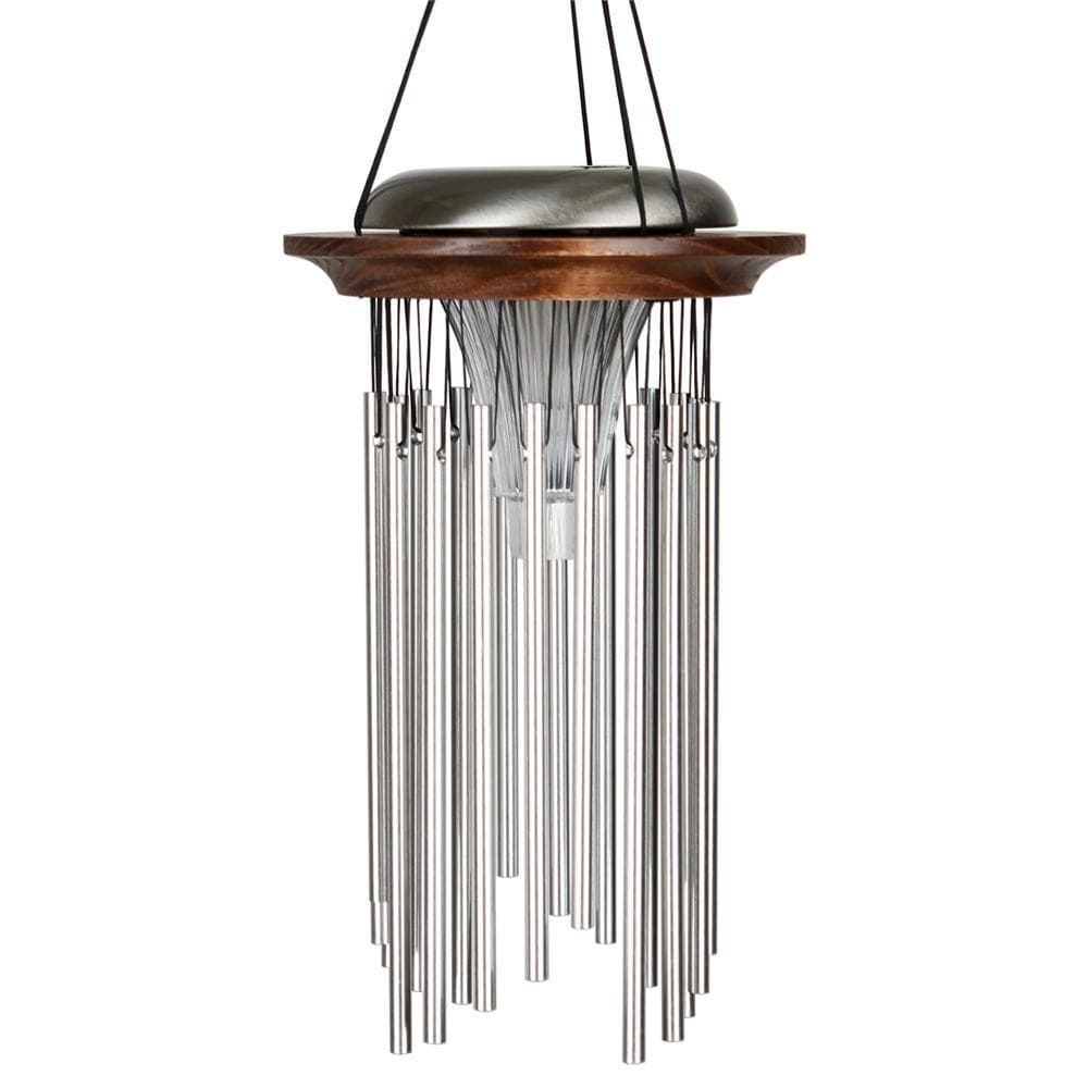 One Coast - Woodstock Chimes Gifts For the Home Bronze Bronze Solar Windchimes-Glow in the Dark while Making Beautiful Music in the Evenings*