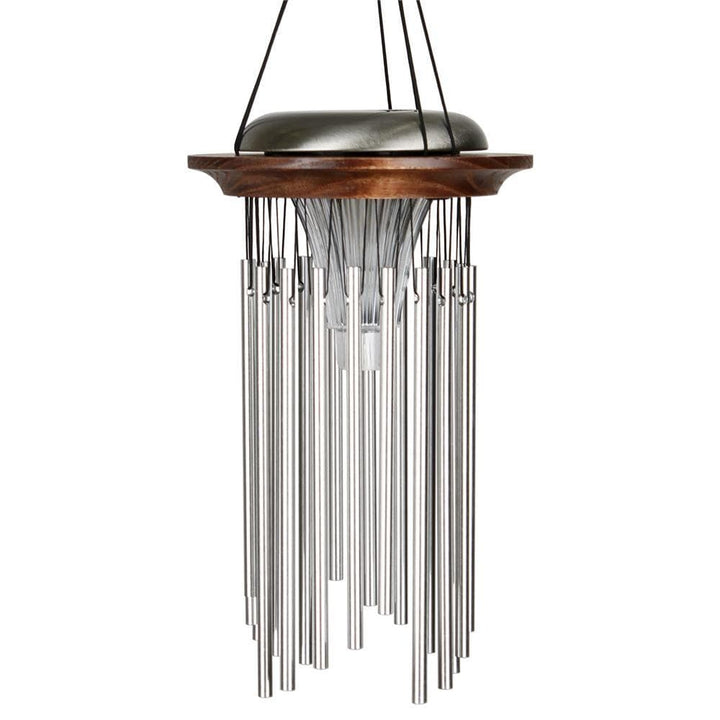 One Coast - Woodstock Chimes Gifts For the Home Bronze Bronze Solar Windchimes-Glow in the Dark while Making Beautiful Music in the Evenings*