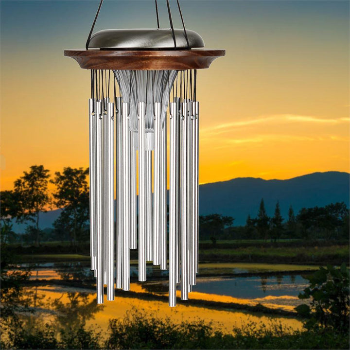One Coast - Woodstock Chimes Gifts For the Home Bronze Bronze Solar Windchimes-Glow in the Dark while Making Beautiful Music in the Evenings*