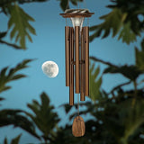 One Coast - Woodstock Chimes Gifts For the Home Bronze Lrg Bronze Solar Windchimes-Glow in the Dark while Making Beautiful Music in the Evenings*