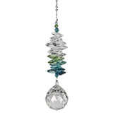 One Coast - Woodstock Chimes Gifts For the Home Green OUT OF STOCK Crystal Grand Cascade Large Size Suncatchers, Rainbowmakers