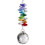 One Coast - Woodstock Chimes Gifts For the Home Rainbow OUT OF STOCK Crystal Grand Cascade Large Size Suncatchers, Rainbowmakers