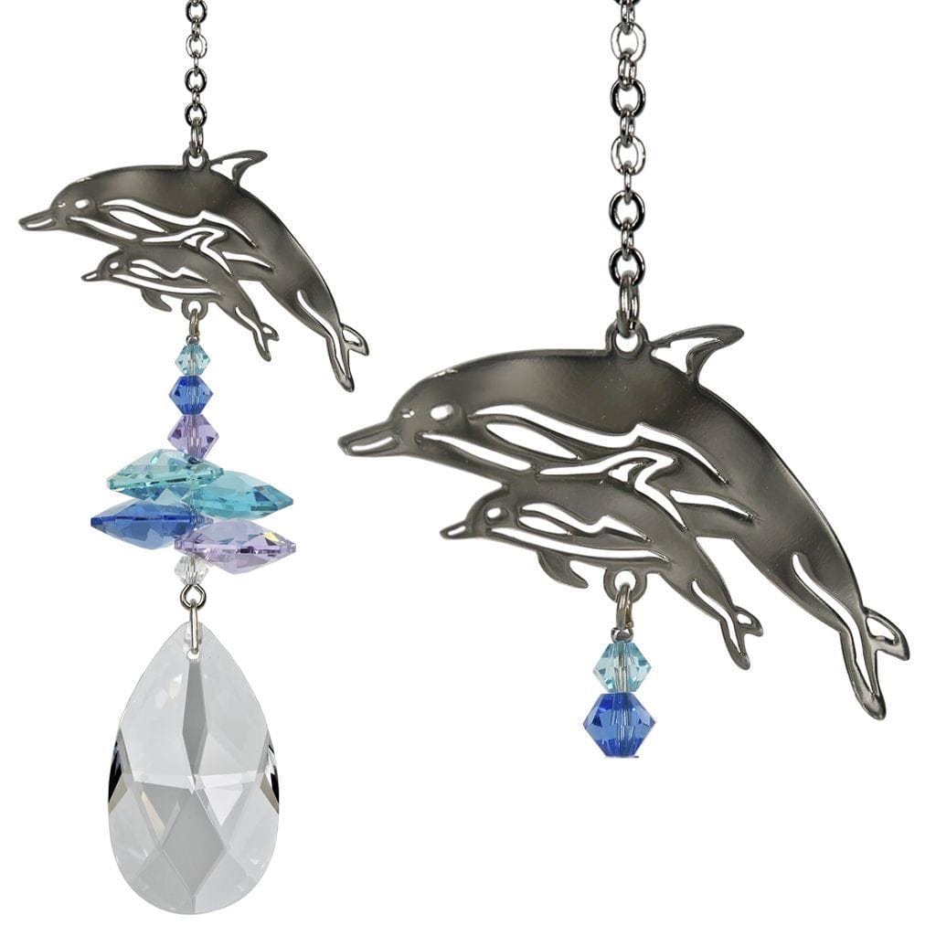 One Coast - Woodstock Chimes Home & Garden:Yard, Garden & Outdoor Living:Décor:Wind Chimes Dolphin Wild Things Crystal Fantasy Suncatchers by Woodstock Chimes*