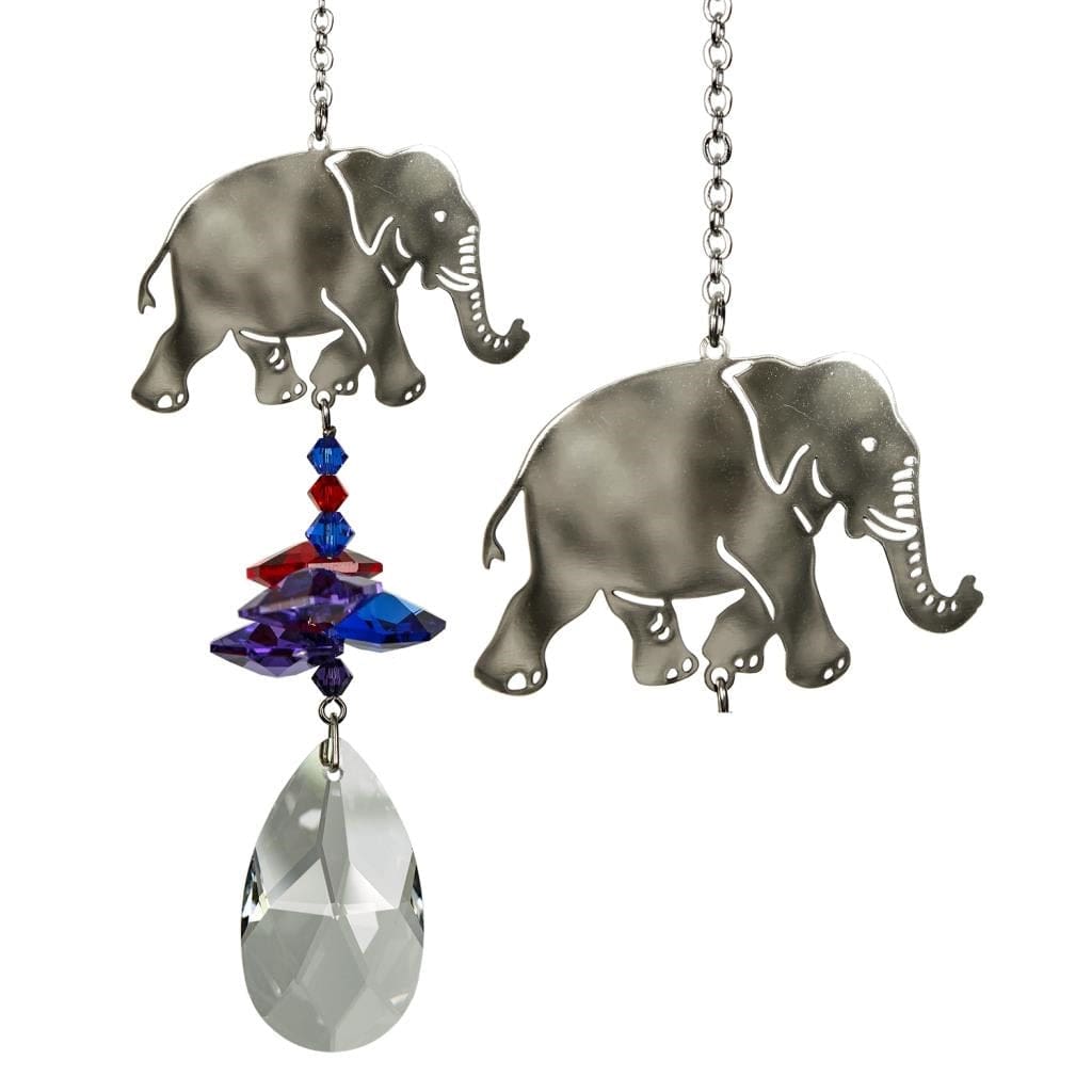 One Coast - Woodstock Chimes Home & Garden:Yard, Garden & Outdoor Living:Décor:Wind Chimes Elephant Wild Things Crystal Fantasy Suncatchers by Woodstock Chimes*