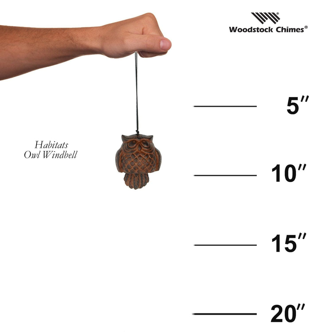 One Coast - Woodstock Chimes Wind Chime Owl Windbells - Woodstock Chimes Habitat Collection