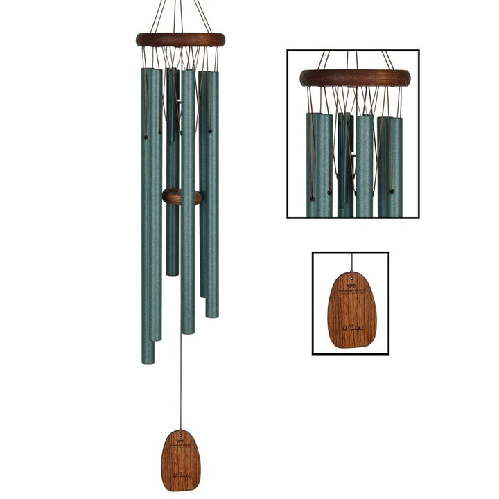 One Coast - Woodstock Chimes Wind Chimes Green* Woodstock Pachelbel Canon Chime, Bronze, Green or Silver - Famous Melodies Collection*