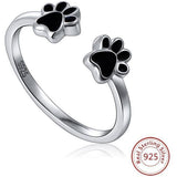 Paw Jewelry Set!  Necklace, Ring, Bracelet, Earrings in Sterling Silver for Pet Lovers!
