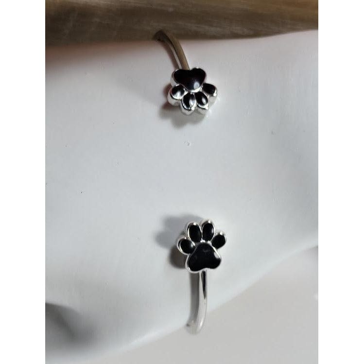 Paw Jewelry Set! Necklace, Ring, Bracelet, Earrings in Sterling Silver for Pet Lovers! - The Pink Pigs, Animal Lover's Boutique