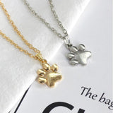 Pet Paw Necklaces Silver or Gold Tone, Affordable Fashion Jewelry