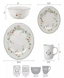 PFALTZGRAFF/LIFETIME BRANDS INC Holiday Pfaltzgraff Winterberry 16-Piece Dinnerware Set, Service for 4 Holiday Classic Collection