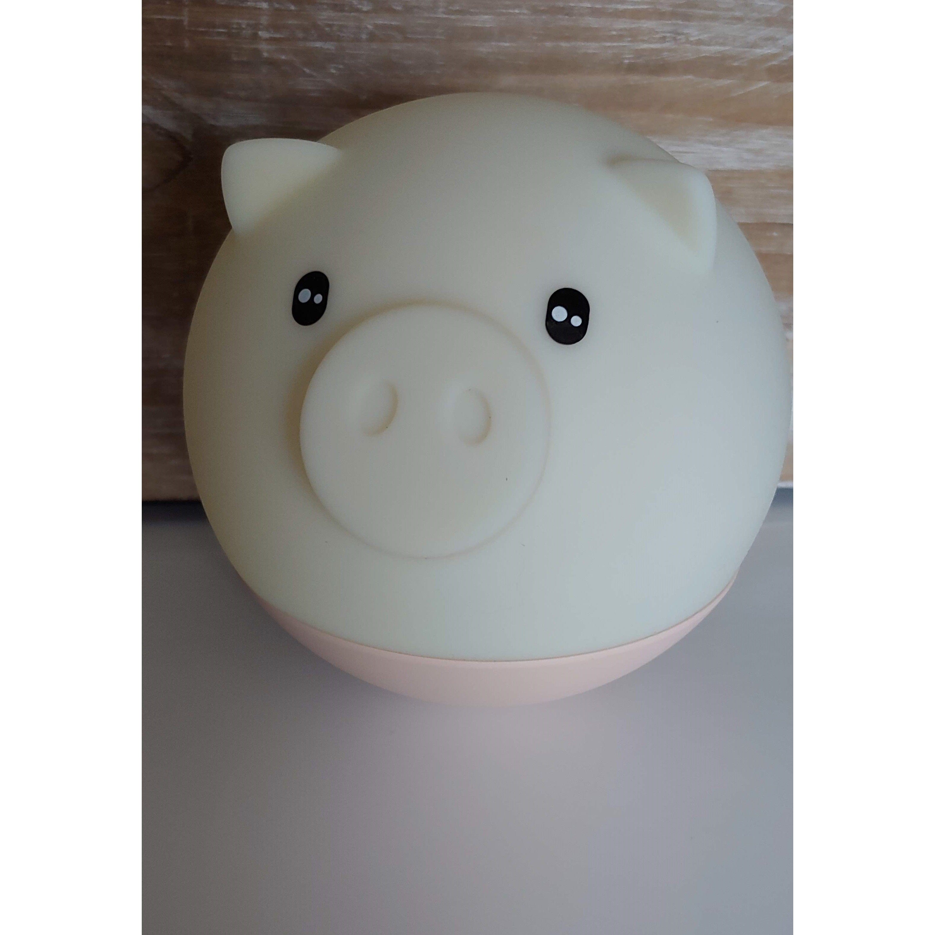 Pig Night Light, Cutest Little Piggy Light to Brighten the Darkness Just a Little - The Pink Pigs, Animal Lover's Boutique