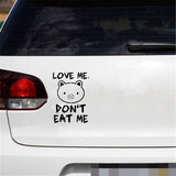Vegan Vinyl Stickers for Your Car or WHEREVER! Spread KINDNESS! - The Pink Pigs, A Compassionate Boutique