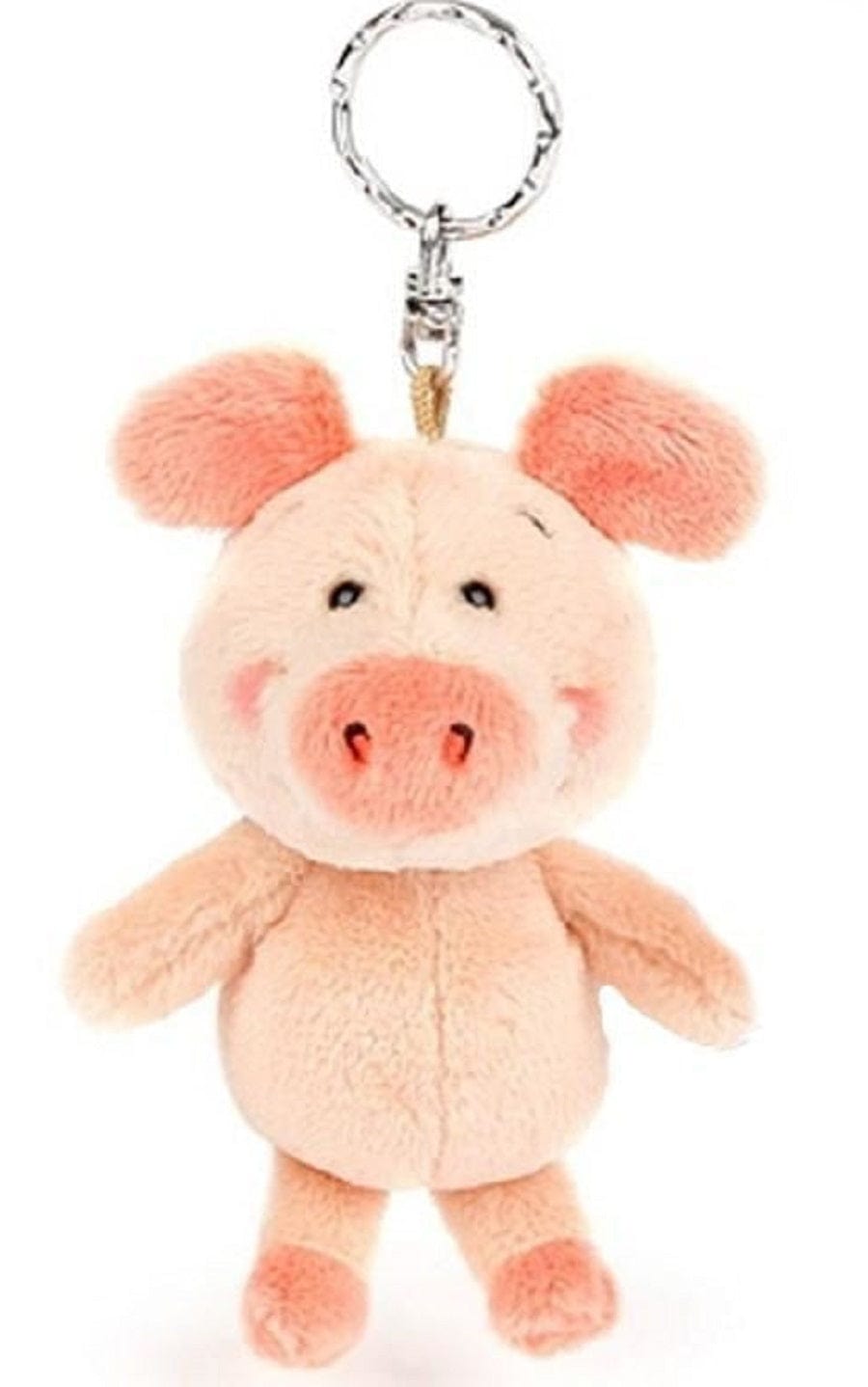 Cute Plush Pig Keychain Large 4" Stuffed Piggy 4 Varieties