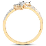 Quintessence fine jewelry rings Diamond Butterfly Ring 14K Yellow Gold