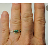 Quintessence Fine Jewelry Rings Zambian Emerald with Diamonds in 14K Gold, Exquisite yet Affordable!