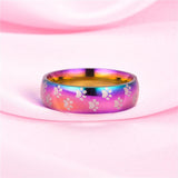 Rainbow Paw Rings, Very Cute! Little paws on the rings, Stainless Steel. - The Pink Pigs, Animal Lover's Boutique