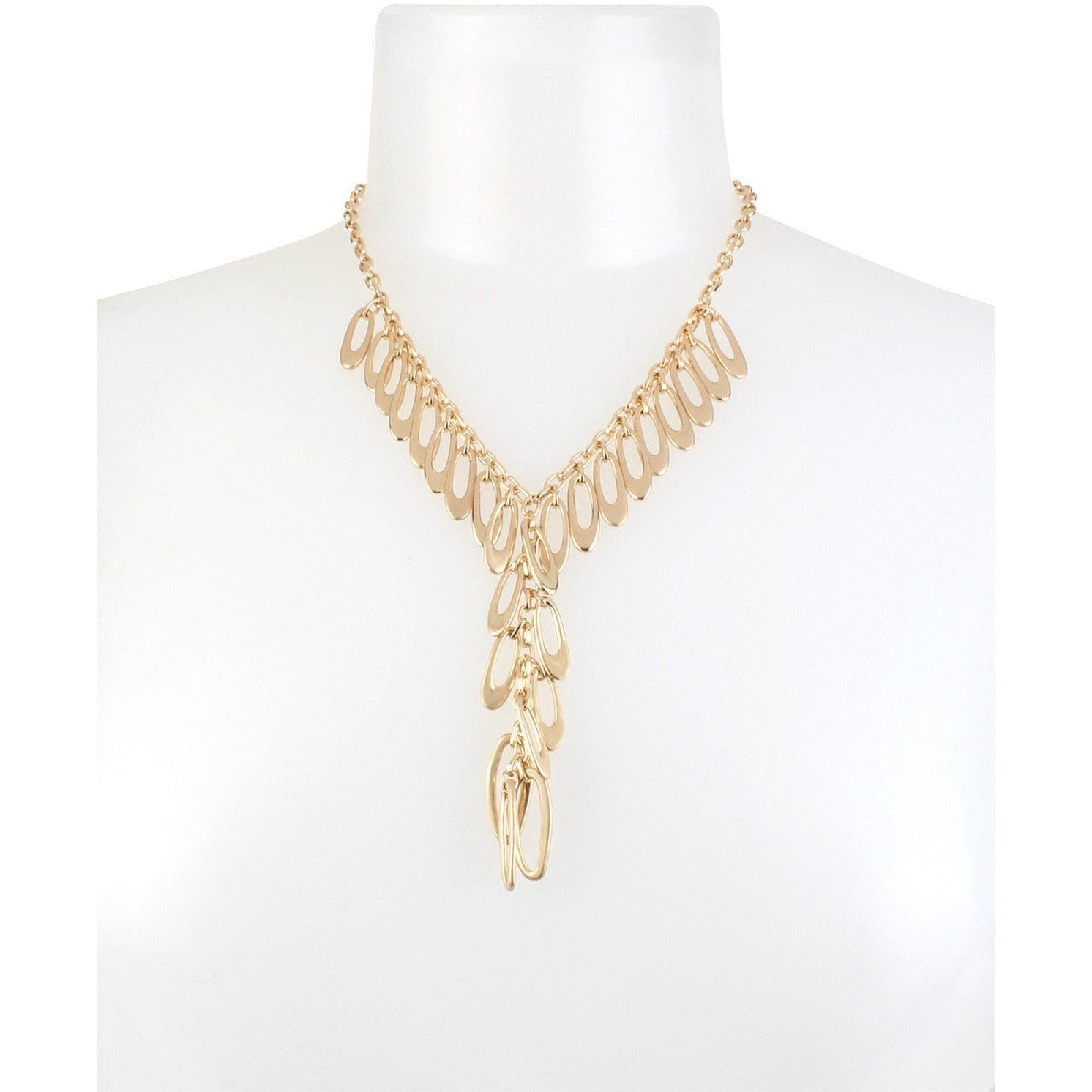 Robert Lee Morris Soho Gold-Tone Shaky Link Lariat Necklace - The Pink Pigs, A Compassionate Boutique