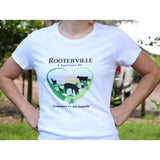 Rooterville Logo Women's T-Shirt - The Pink Pigs, A Compassionate Boutique