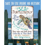 Sea Turtleology - Made in the USA Metal Sign