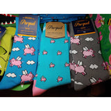 Seleni NY Apparel Men's Crew Socks-Pigs, Police, Camo, Dogs, CUTE!