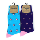 Seleni NY Apparel Men's Crew Socks-Pigs, Police, Camo, Dogs, CUTE!