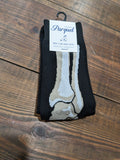 Seleni NY socks crew Men's Bones Crew Socks Black