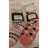 Selini Apparel Hearts Pink Ladies & Girls Slipper Socks, Thick & Fuzzy Sherpa Slipper Socks, 5 Varieties SZ 4-10shoe