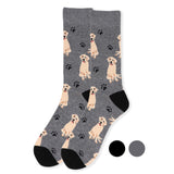 selini nY Socks Dog Mens Golden Retriver or Yellow Lab Crew Socks Men Women Sizes Quality