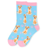 Golden Retriver or Yellow Lab Crew Socks Men Women Sizes Quality