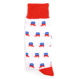 Selini Socks Patriotic Republican Socks Parquet Men's Fun Crew Socks *