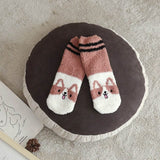 Fuzzy Sherpa Soft Dog Socks-Corgi,Sharpei,Malamute, More! - The Pink Pigs, Animal Lover's Boutique