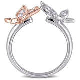 Sonara Fine Fashion Jewelry-Ring Butterfly Rings 2 Styles in Sterling Silver with CZ Beautiful!