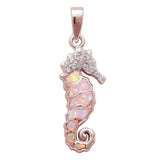 Sonara Necklace Rose Plated Seahorse Necklace 925 Sterling Silver-Rose Gold Plated or Silver