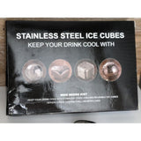Stainless Steel Ice Cubes & Straws-Undiluted Cold Drinks! Perfect for Iced Coffee & Alcoholic Drinks. - The Pink Pigs, A Compassionate Boutique